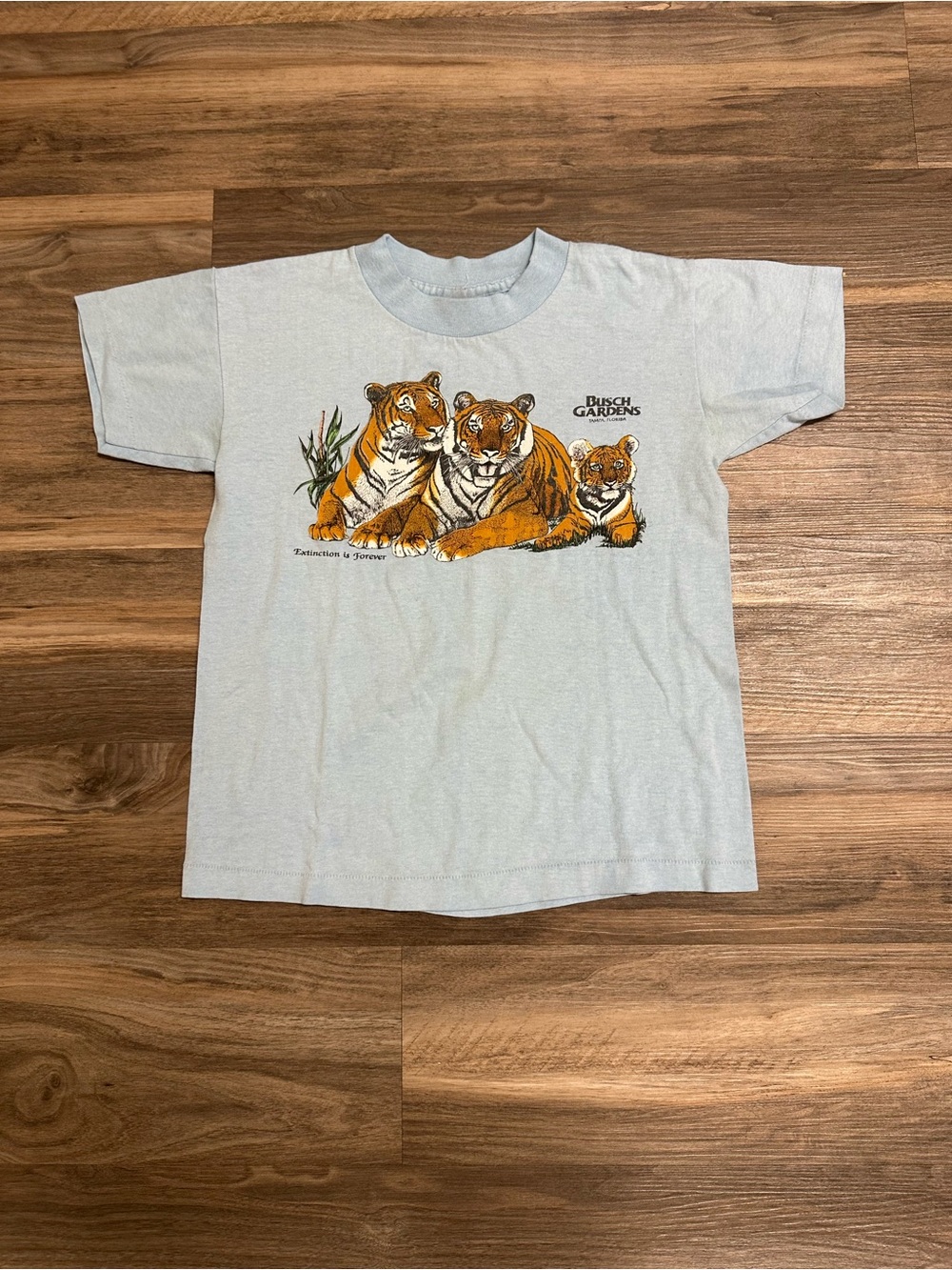 Vintage Hef-T Tee Jays Busch Gardens Tiger Graphic Extinction is Forever T-shirt